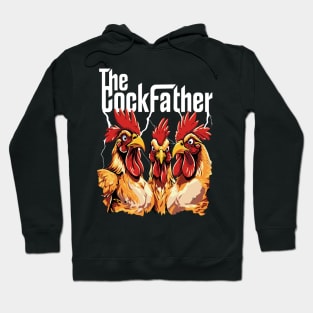 The Cockfather Chicken Father Dad Owner Funny Cute Rooster Hoodie